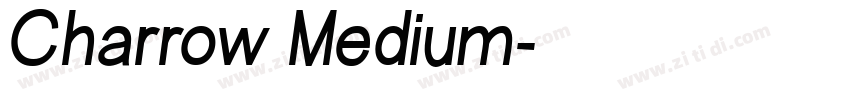 Charrow Medium字体转换